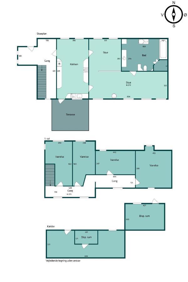 נורדבורג 210 M2 Hus Til 8 Gaester - 5 Km Fra Nyt Stort Vandland מראה חיצוני תמונה